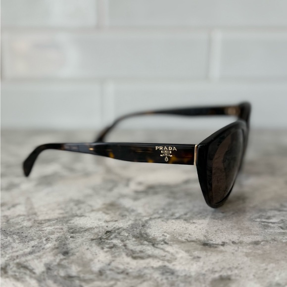 Prada Havana Brown 59 mm Cat-Eye Sunglasses - Picture 3 of 8